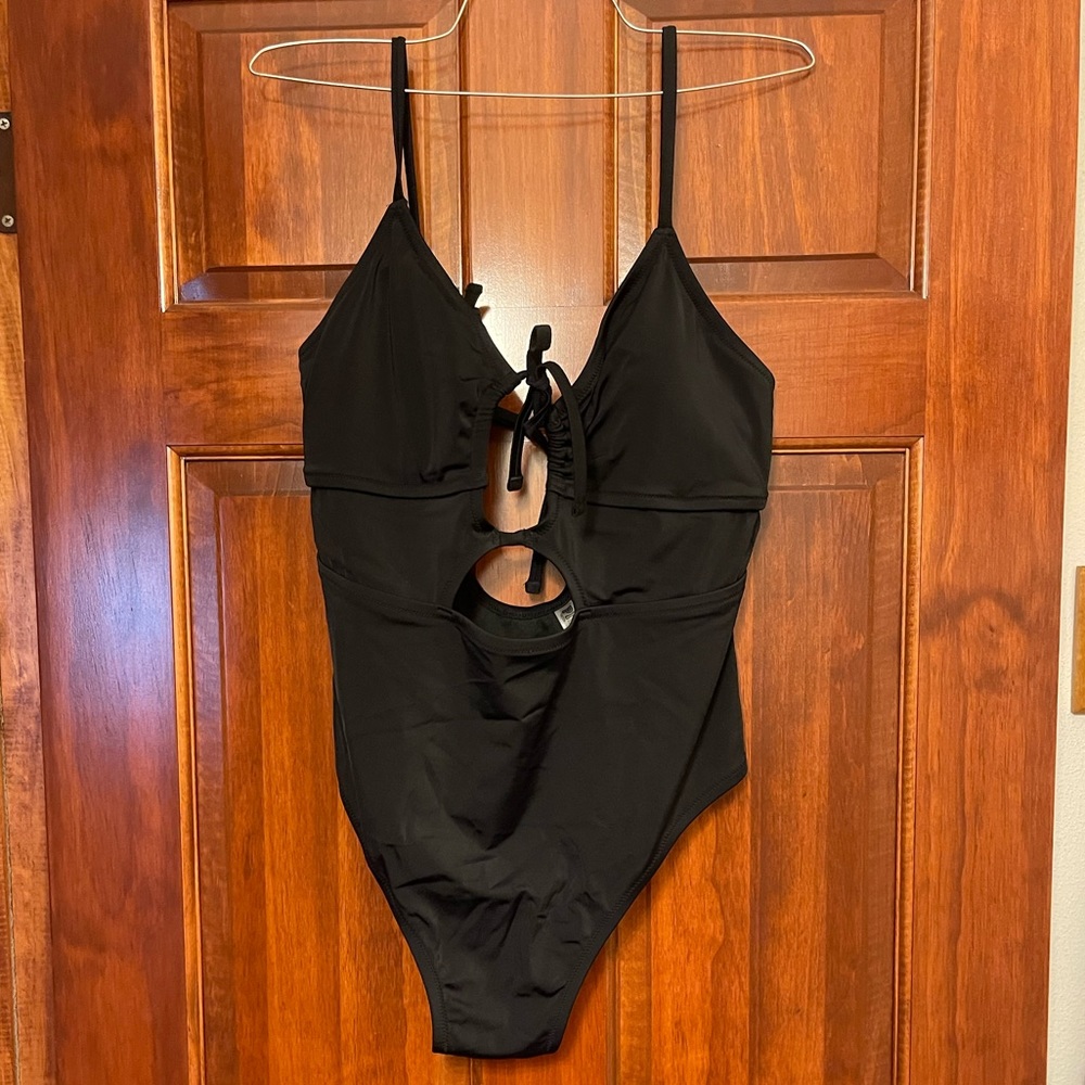 PINK Victoria's Secret Black One Piece Swimwear
